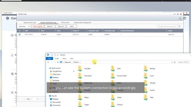 Track User logs on Qnap NAS смотреть онлайн