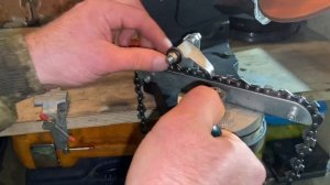 Заточка цепи. Rezer eg 235-CN.