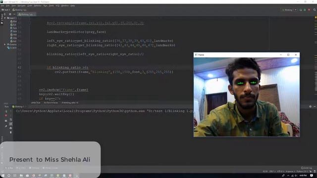 Eyes detection by using python | dlib | opencv | by hamza смотреть онлайн