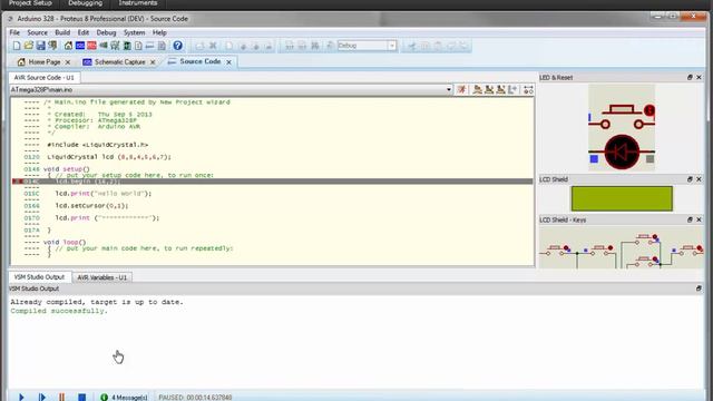 New in Proteus 8.1 Tutorial Proteus VSM for Arduino смотреть онлайн