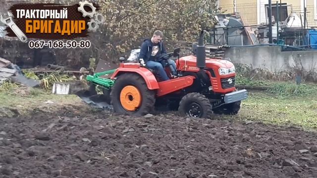 МИНИТРАКТОР SHIFENG 354 ОРАНКА - ШИФЕНГ 354 В РАБОТЕ С ПЛУГОМ 2-25?