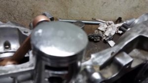 Полировка поршня скутера