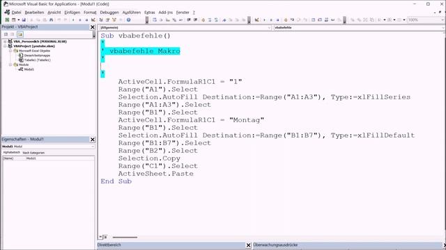 Excel VBA Lektion 7: Lernen durch aufgezeichnete Makros analysieren смотреть онлайн