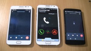 WhatsApp  Incoming call & Outgoing call+ Samsung Galaxy Note 2 Incoming call  at the Same Time