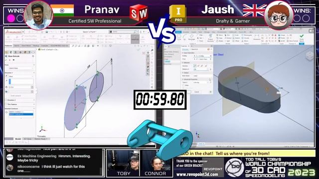 SolidWorks vs Inventor - Which is faster? CAD vs CAD Tournament смотреть онлайн