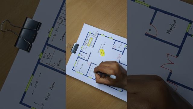 3 bhk house plan II 33 x 45 ghar ka naksha design II एक सुंदर तीन बेडरूम वाले घर की योजना смотреть онлайн