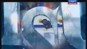 шорт-трек ЧМ 14.03.2015  1/4 финала 500 метров падение Виктора Ана