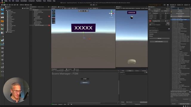 Making a Mobile Bounce Game with Unity 3D and Playmaker - Adding Score to Game смотреть онлайн