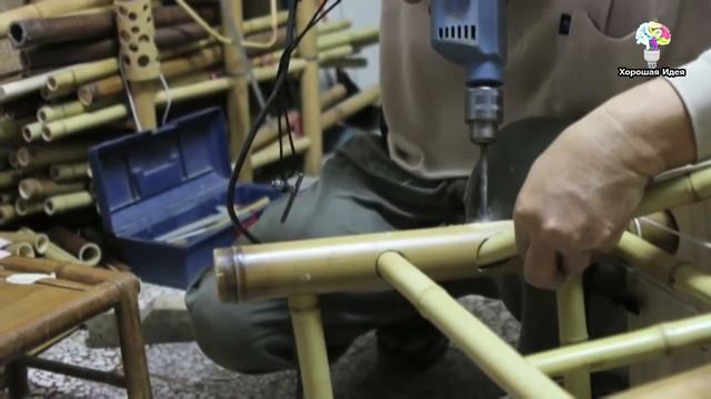 Идея Бизнеса в гараже. Изготовление мебели из бамбука смотреть онлайн