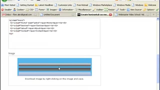 Video Tutorial - How to create website menus using free css menu builder смотреть онлайн