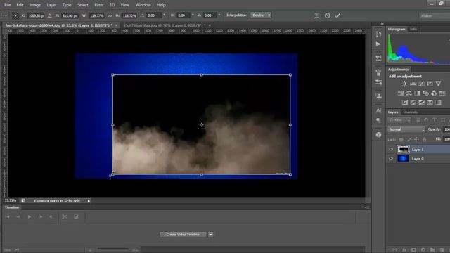 Уроки фотошопа с "AlphaMax"#Как добавить дым на фотографию# № 4 смотреть онлайн