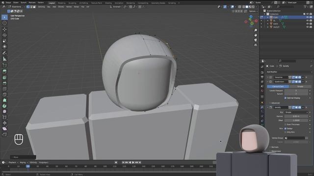 How to Design a Character's Hijab Simply Using Blender смотреть онлайн