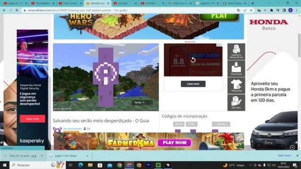 Como mudar sua skin no Minecraft Java Edition (1.20.1)