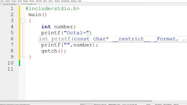 NUMBER SYSTEM Part 5 : (Conversation between Octal to HexaDecimal) with C programming смотреть онлайн
