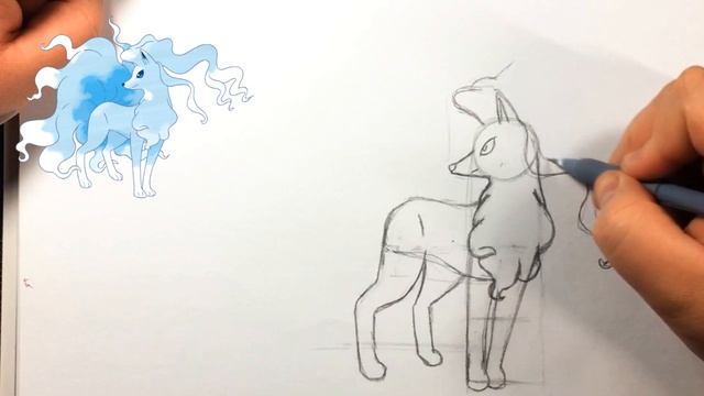 How To Draw Alolan Ninetails Step By Step смотреть онлайн