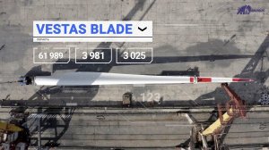 Transportation of wind blades, Barrus, July 2020, video 1 33