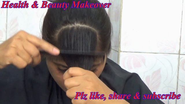 How to cut perfect front fringes/flicks/bangs at home - DIY смотреть онлайн