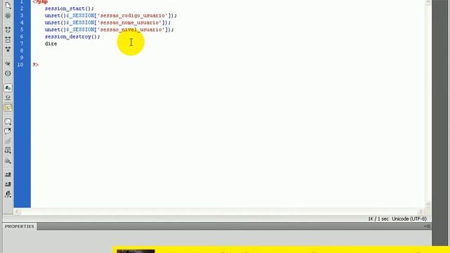 aula 3067 php Criando Logoff destruindo sessao unset SESSION destroy смотреть онлайн
