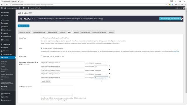 Configuración de CDN o Domain Sharding con WP Rocket. смотреть онлайн