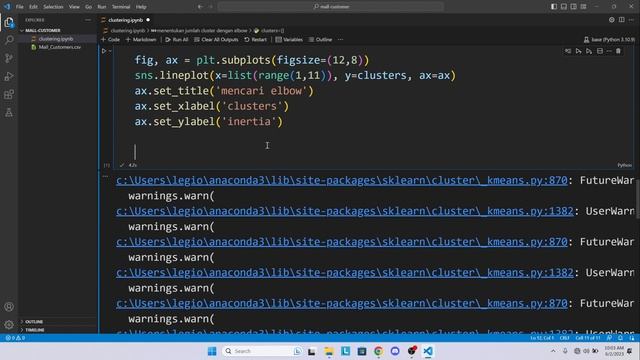 Tutorial Python | Aplikasi Data Mining Clustering Segmentasi Konsumen Part 1 | Preparation Model смотреть онлайн