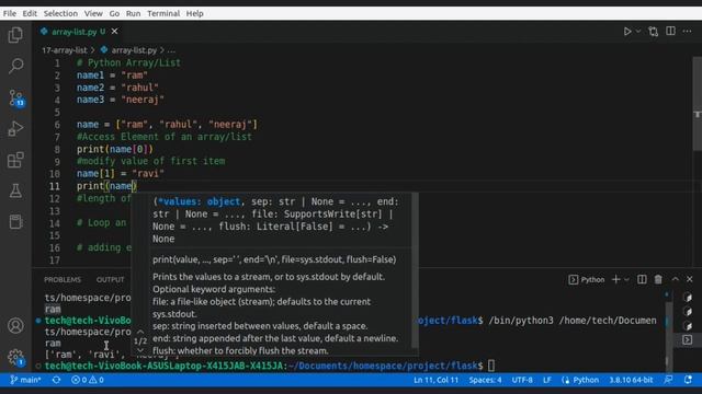 Learn To Work With Array & List In Python | For Beginners | Web Development Lecture - 17 смотреть онлайн