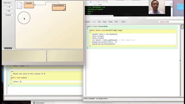 Java Class implementation, Counter example смотреть онлайн