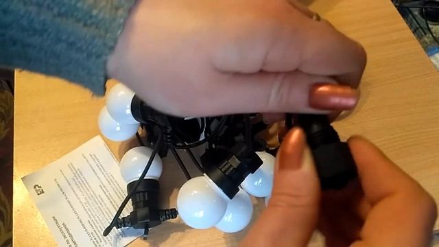 Обзор - отзыв Гирлянда уличная LED «Шарики» смотреть онлайн