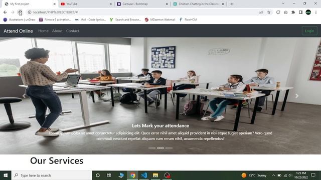 Adding Bootstrap In Our Project | PHP Attendance Management Project | PHP Tutorial #11 смотреть онлайн