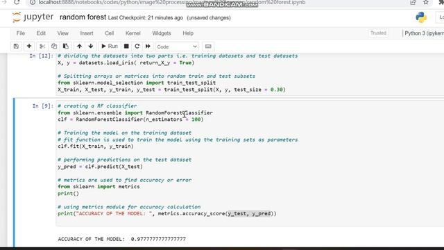 Random Forest RF Basic Python Code / Machine Learning Random Forest Python смотреть онлайн