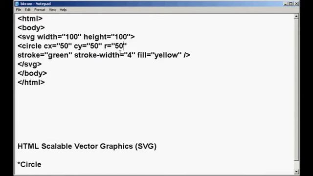 SVG CIRCLE (Scalable Vector Graphics) - HTML смотреть онлайн