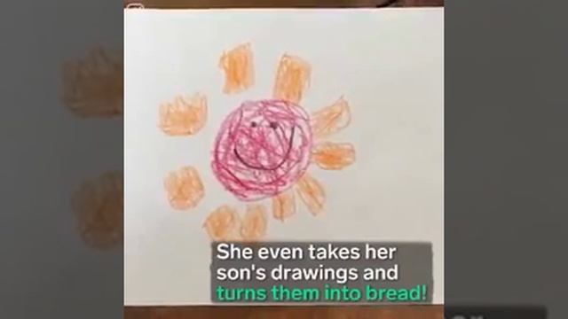 Девушка печёт хлеб с мультяшками смотреть онлайн