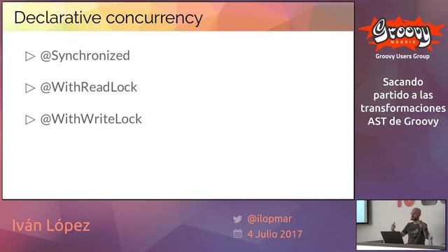 Sacando partido a las transformaciones AST de Groovy смотреть онлайн