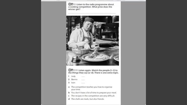 #grade6 #cookingcompetition #elementary #presentsimple #radioprogramme #englishlistening