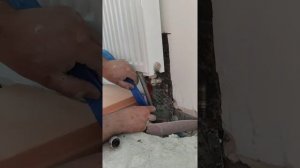 Установка стального радиатора с нижним подключением / Скрытое подключение радиатора