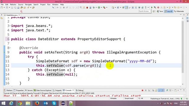 Conversion Data Type in Spring MVC Framework and Hibernate смотреть онлайн