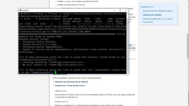 Oracle Cloud Infrastructure CLI on Oracle Linux смотреть онлайн