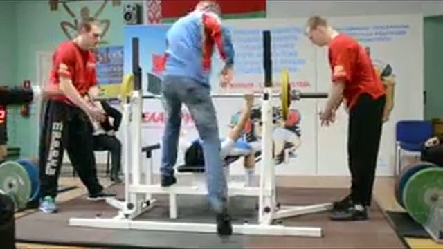 Жим штанги лежа, 62,5кг в/к до 63кг Чемпионат РБ 2015 смотреть онлайн