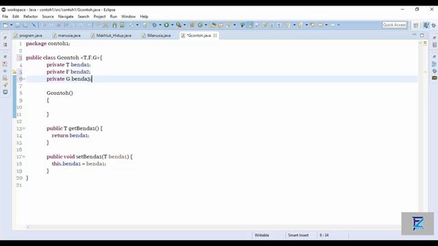 Tutorial Java Dengan Eclipse - 11. Generic Class смотреть онлайн
