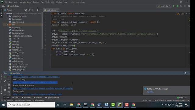 How to handle Web links in Selenium with Python by Ravi Kumar смотреть онлайн