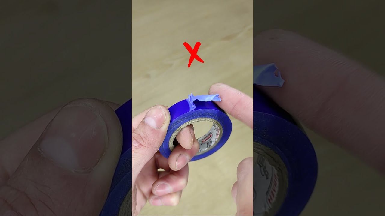 Ловкий прием, с помощью которого можно легко и быстро оторвать изоленту! #shorts смотреть онлайн