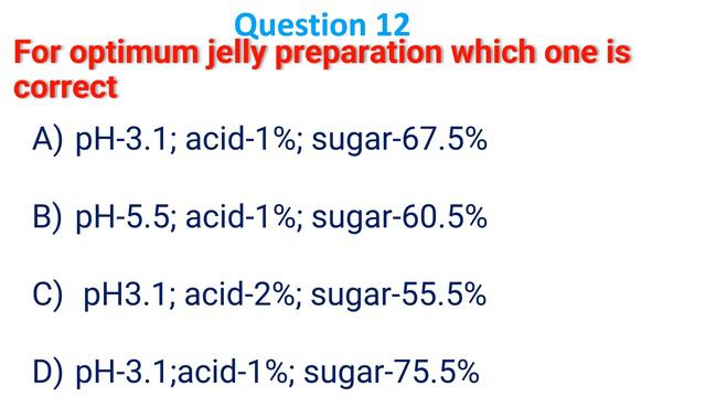 GATE XL/XE Food Technology Important MCQs (Set-6) | CSIR | CFTRI | BHU | DUET | ICT |NIFTEM |IIT