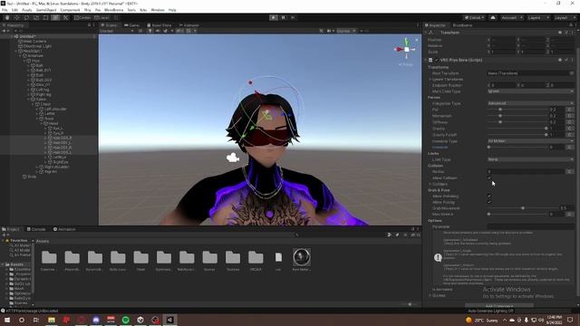 How to use physbones in VRChat Unity. смотреть онлайн