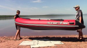 ЛОДКА POLAR BIRD 360 М СТЕКЛОКОМПОЗИТ ПЕРВЫЙ СПУСК НА ВОДУ. ПРОВЕРИЛИ ХОДОВЫЕ КАЧЕСТВА.