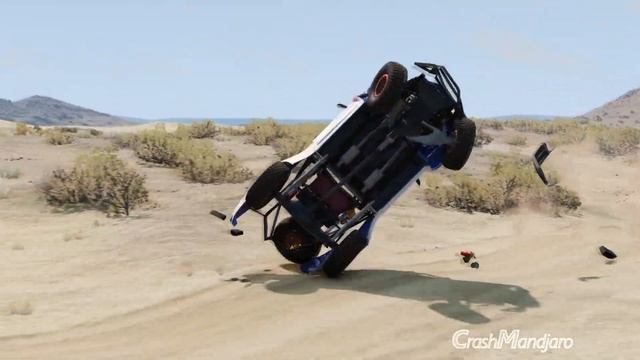 Trophy Truck - Dakar Rally Crashes #3 | BeamNG Drive смотреть онлайн