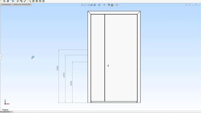Конфигуратор параметрической модели двери SolidWorks / Проект автоматизации SolidWorks + VB.NET смотреть онлайн