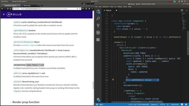 React Apollo - Part 4 - On Complete смотреть онлайн