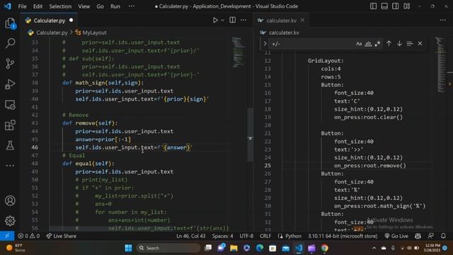 kivy-Python/Calculator/Secondary buttons/#kivy смотреть онлайн
