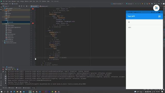Scrollable Table Flutter | DataTable Flutter Example смотреть онлайн