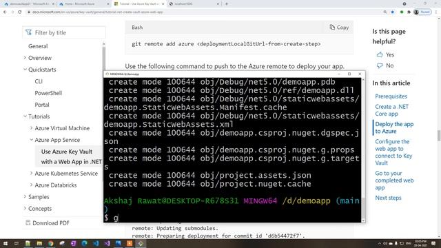 Lec-192 Azure in Hindi - Azure Key Vault - Lab 3 Use Key Vault With Azure Web App смотреть онлайн