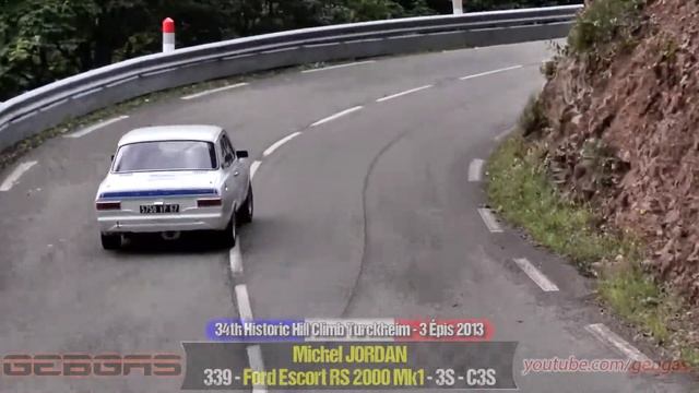 Ford Escort RS 2000 Mk1 - Michel JORDAN - HILL CLIMB - 2013 - Turckheim-Trois Epis смотреть онлайн
